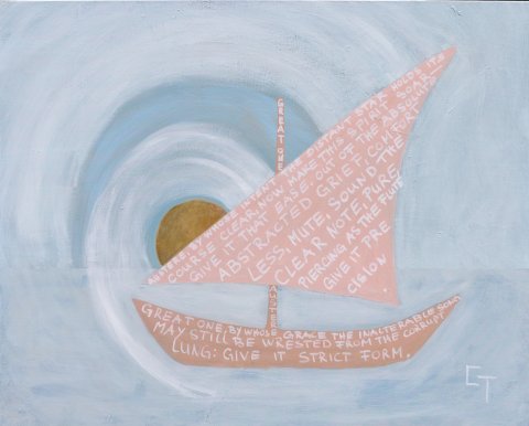 a little boat on the sea