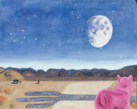 Nick walks into the desert